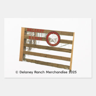 Delaney Ranch Wrapping Paper Flat Sheet Set of 3