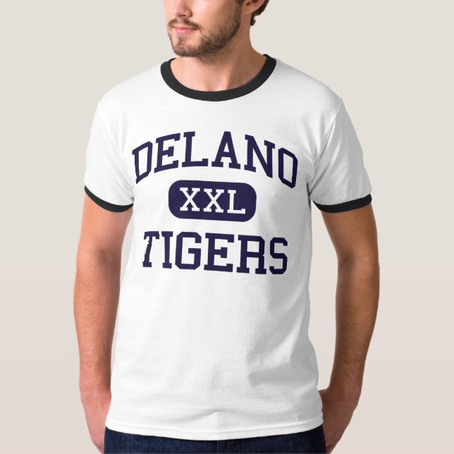 Delano - Tigers - High School - Delano California T-Shirt (Front)