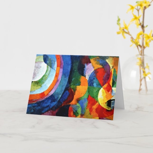 Delaunay - Circular Forms, Sun, Moon Card (Yellow Flower)