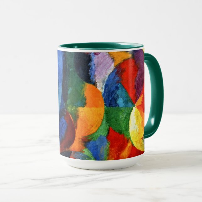Delaunay - Circular Forms, Sun, Moon Mug (Front Right)