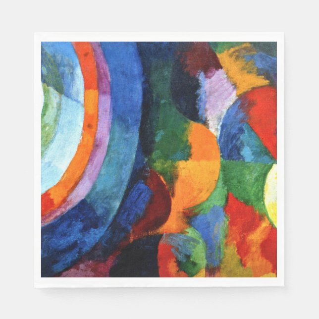 Delaunay - Circular Forms, Sun, Moon, Napkins (Front)