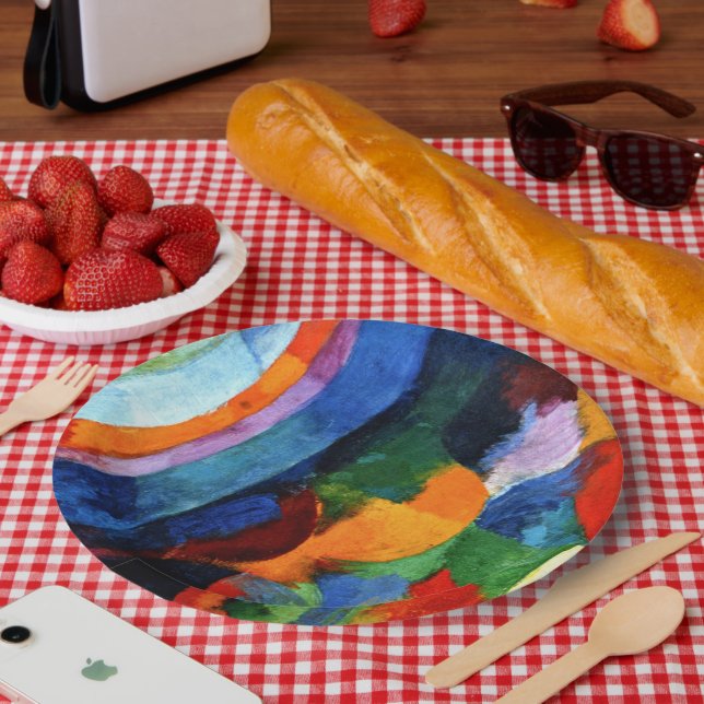 Delaunay - Circular Forms, Sun, Moon, Paper Plates (Picnic)