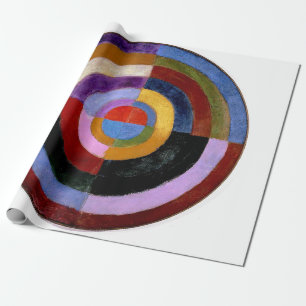 Delaunay Claasical Abstract Art Painting Disc Wrapping Paper