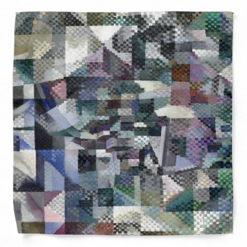 Delaunay Claasical Abstract Art Painting Window 3 Bandana