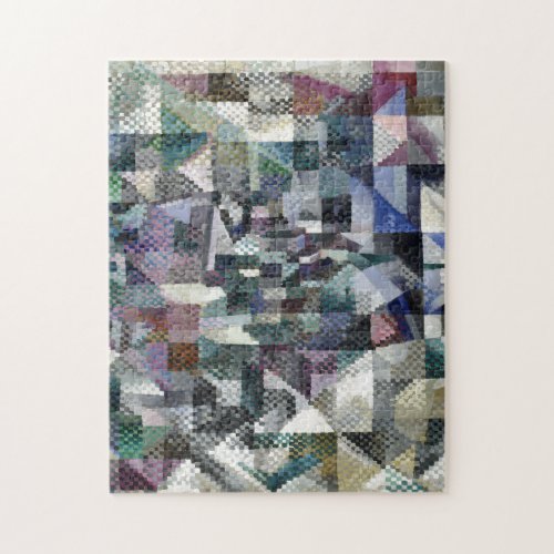 Delaunay Claasical Abstract Art Painting Window 3 Jigsaw Puzzle