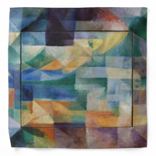 Delaunay Claasical Abstract Art Painting Windows Bandana