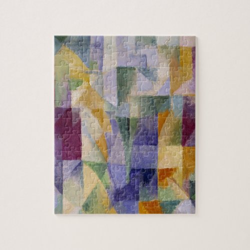 Delaunay Claasical Abstract Art Painting Windows Jigsaw Puzzle