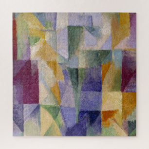 Delaunay Claasical Abstract Art Painting Windows Jigsaw Puzzle