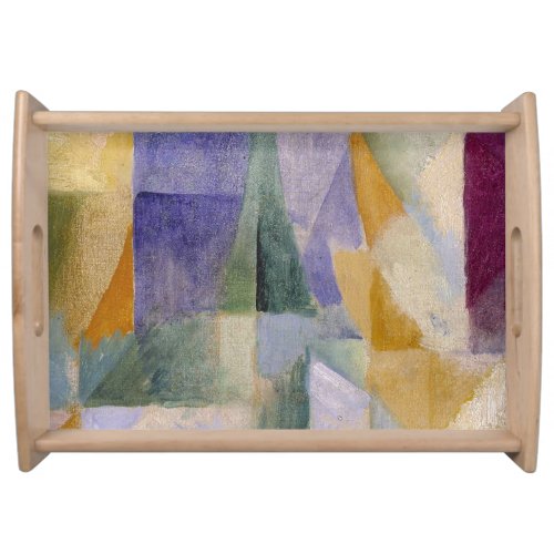 Delaunay Classical Abstract Art Painting Windows Serving Tray