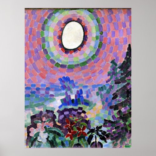 Delaunay _ Landscape with Disc  Poster