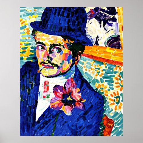 Delaunay _ Man with a Tulip fine art Poster