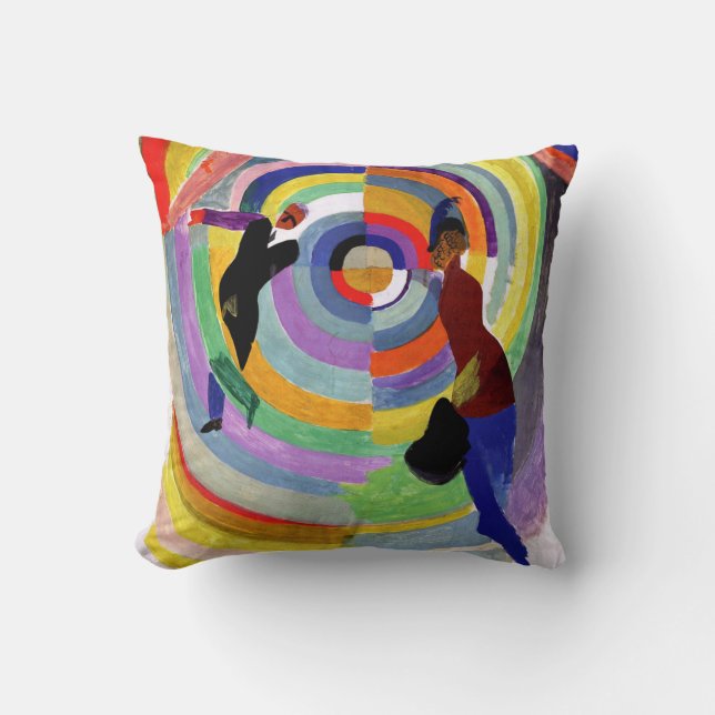 Delaunay - Political Drama Throw Pillow (Front)