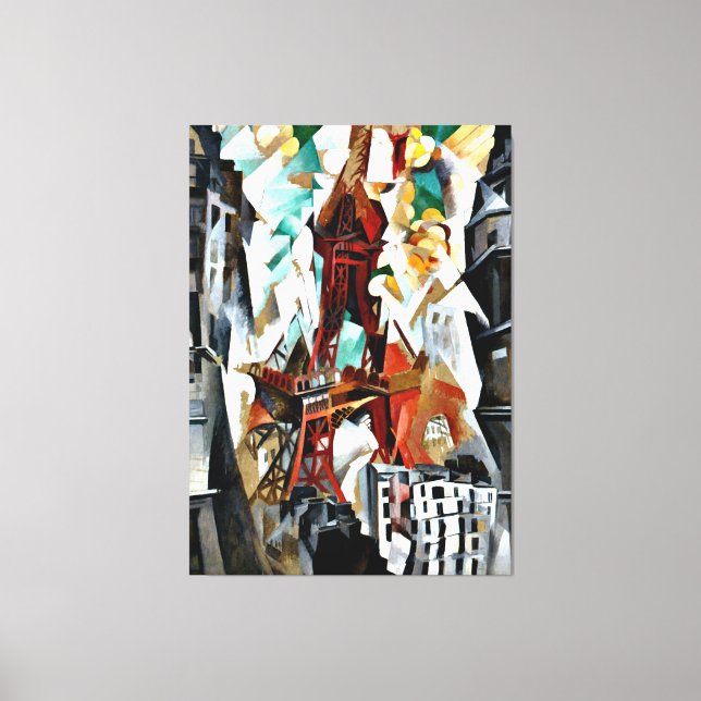 Delaunay - The Red Tower Canvas Print (Front)
