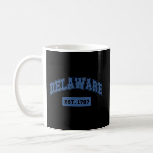 Delaware 1787 Varsity Style Coffee Mug