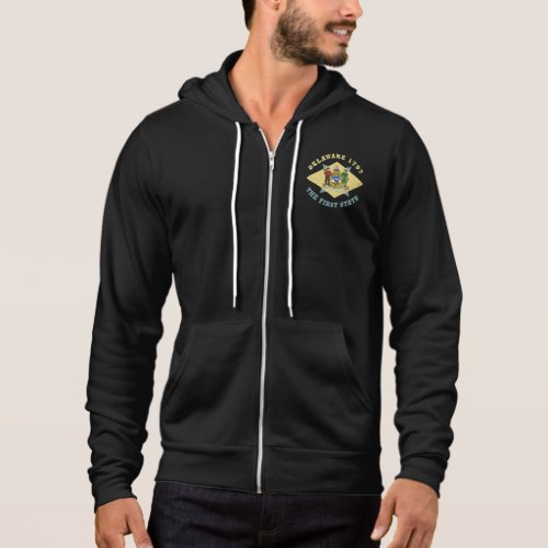 DELAWARE 1797 THE FIRST STATE FLAG HOODIE