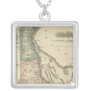 Delaware 2 silver plated necklace