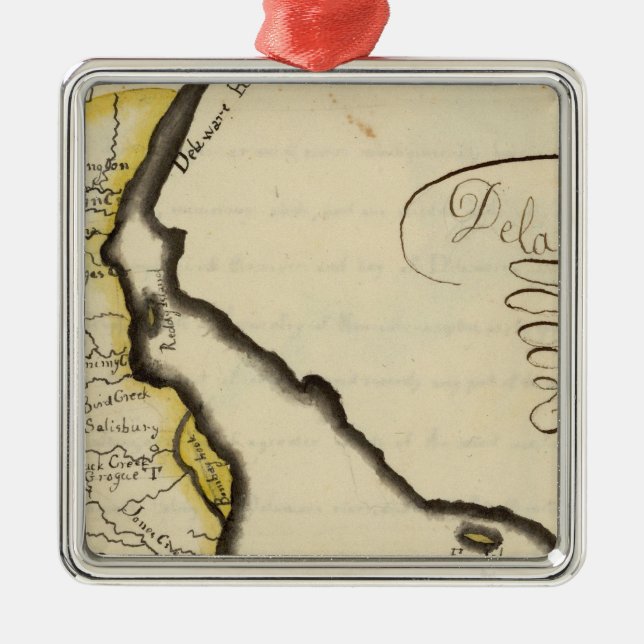 Delaware 7 metal ornament (Front)