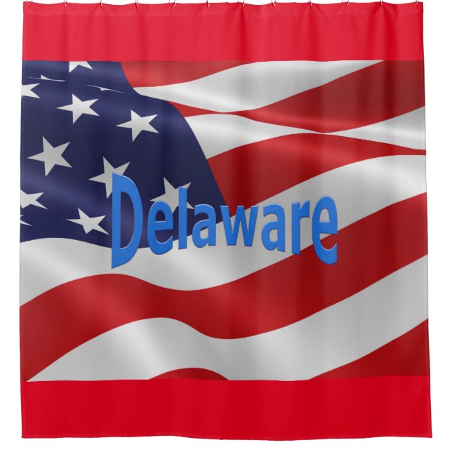 Delaware American Pride Shower Curtain (Front)