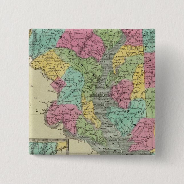 Delaware And MaryLand Button (Front)