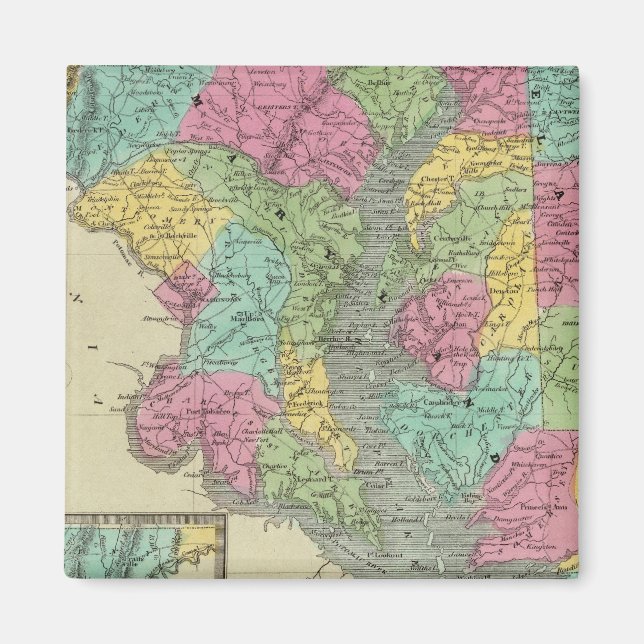 Delaware And MaryLand Magnet (Front)