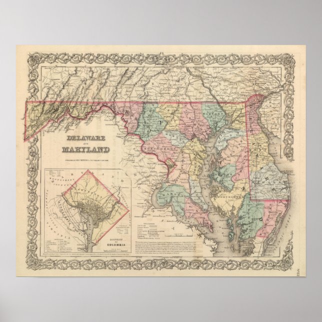 Delaware and Maryland Poster (Front)