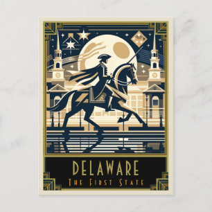 Delaware Art Deco Postcard