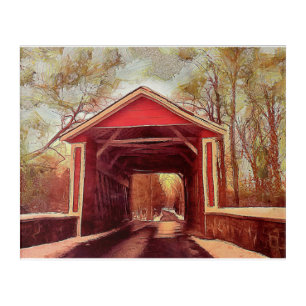 Delaware Ashland Covered Bridge Acrylic Print