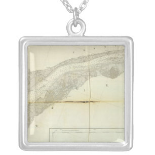 Delaware Bay, River 3 Silver Plated Necklace