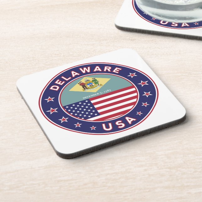 Delaware Beverage Coaster (Left Side)