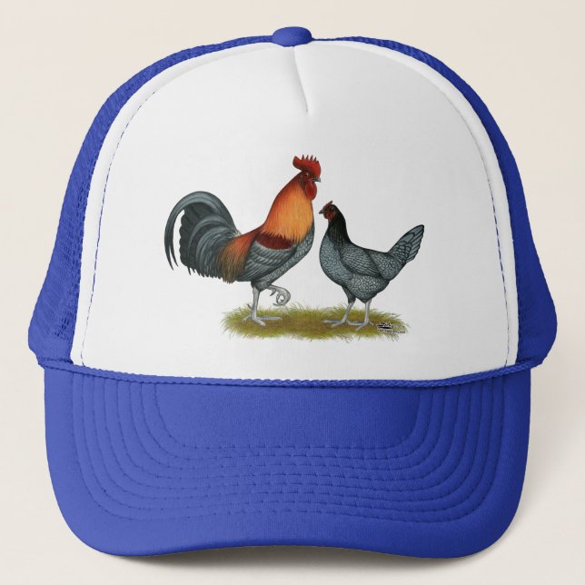 Delaware Blue Hen Trucker Hat (Front)