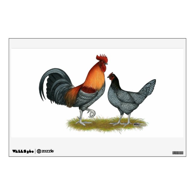 Delaware Blue Hen Wall Decal (Front)