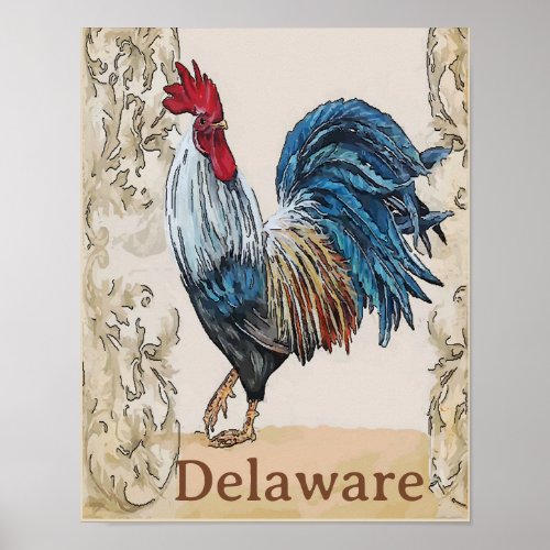 DelawareBlue Hens Edit Text Poster