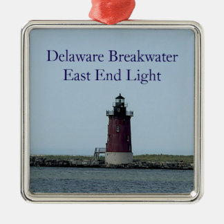 Delaware Breakwater East End Light Metal Ornament