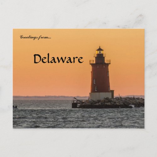Delaware Breakwater East End Light Postcard