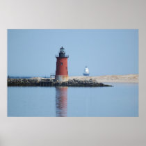 Delaware Breakwater &amp; Harbor of Refuge Lighthouses Poster