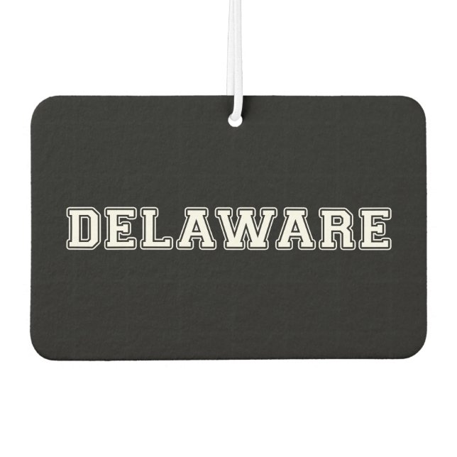 Delaware Car Air Freshener (Front)