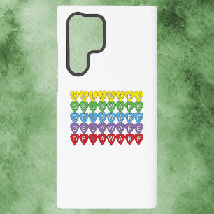 Delaware Colorful Hearts Samsung Galaxy S22 Ultra Case