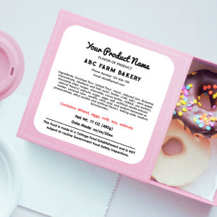 DELAWARE Cottage Food Law Sticker Label