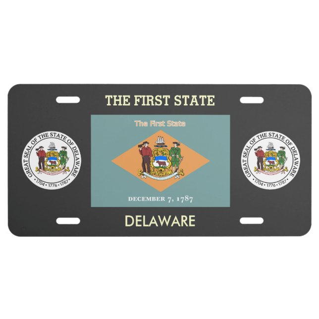 Delaware Custom Front License Plate (Front)