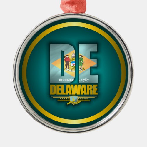 Delaware DE Metal Ornament
