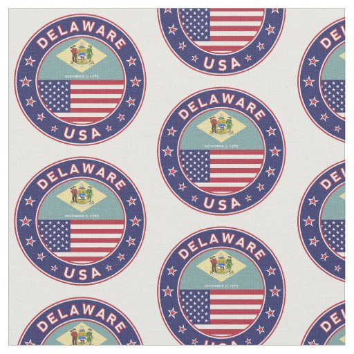 Delaware, Delaware t-shirt, Delaware sticker Fabric