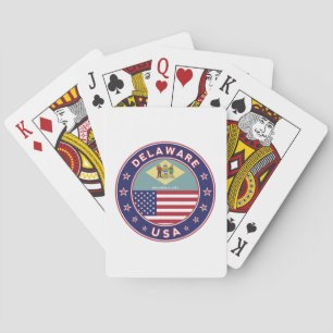 Delaware, Delaware t-shirt, Delaware sticker Poker Cards