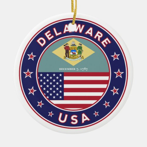 Delaware Delaware t_shirt Delaware to sticker Ceramic Ornament