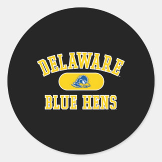 Delaware Fightin' Blue Hens Varsity Team Color Classic Round Sticker