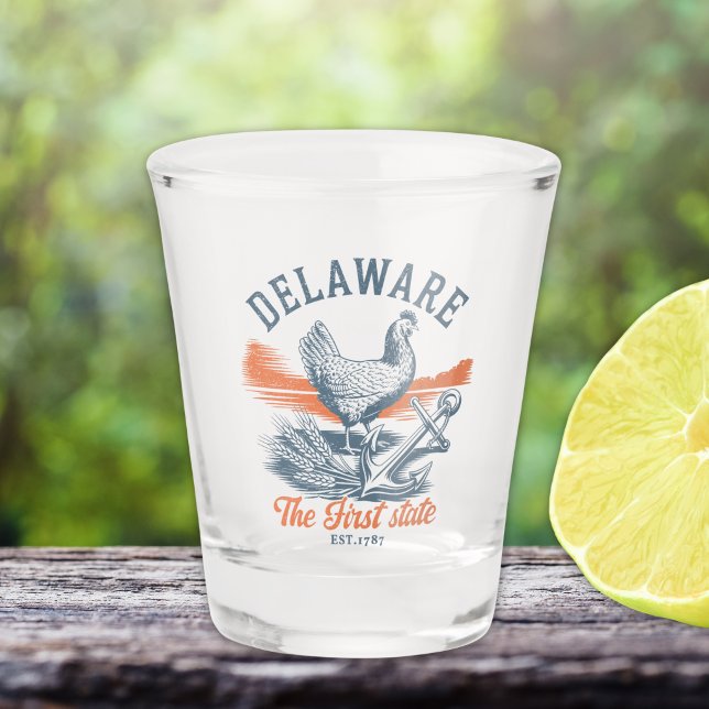 Delaware First State Vintage Shot Glass (Creator Uploaded)