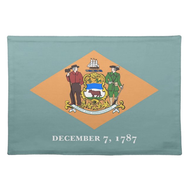 Delaware Flag American MoJo Placemat (Front)
