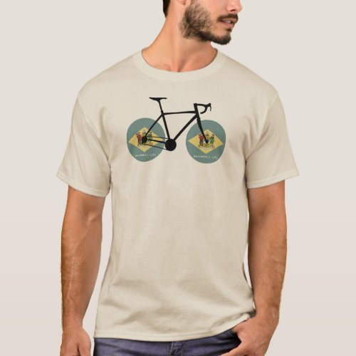 Delaware Flag Cycling T_Shirt