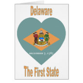 Delaware Flag Heart (Front)