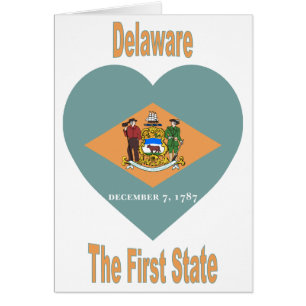 Delaware Flag Heart
