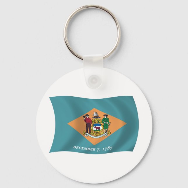 Delaware Flag Keychain (Front)